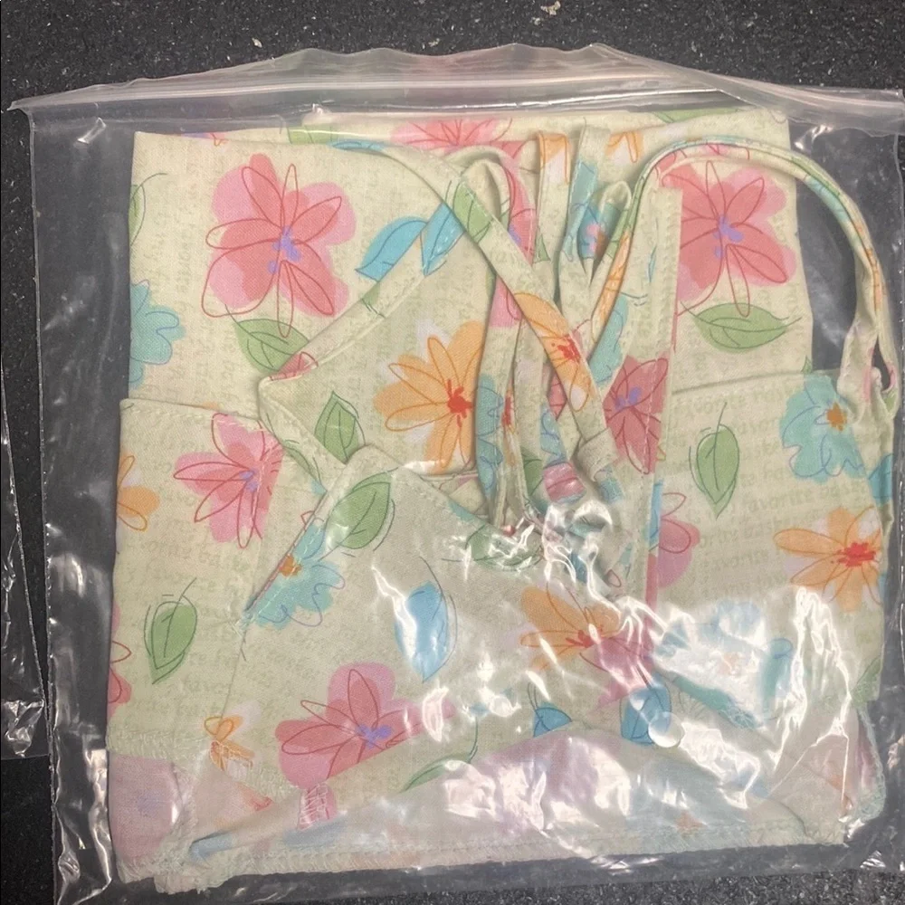 Longaberger medium serving Floral Blooms Fabric basket lining